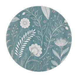 Tabla de cortar de vidrio decorativa de 12 pulgada