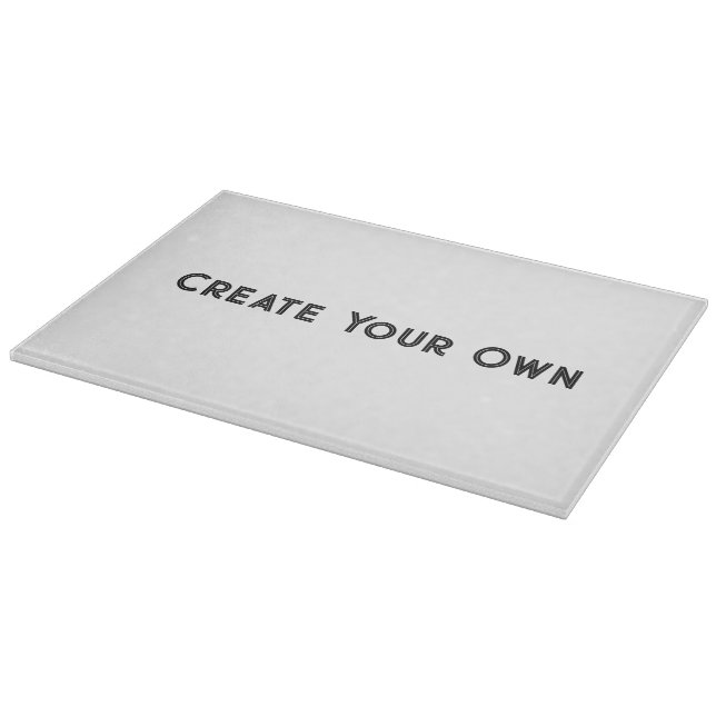 Tabla de cortar de vidrio decorativa de 15"x11" (Borde)