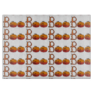 Tabla de cortar de vidrio decorativa de Halloween/
