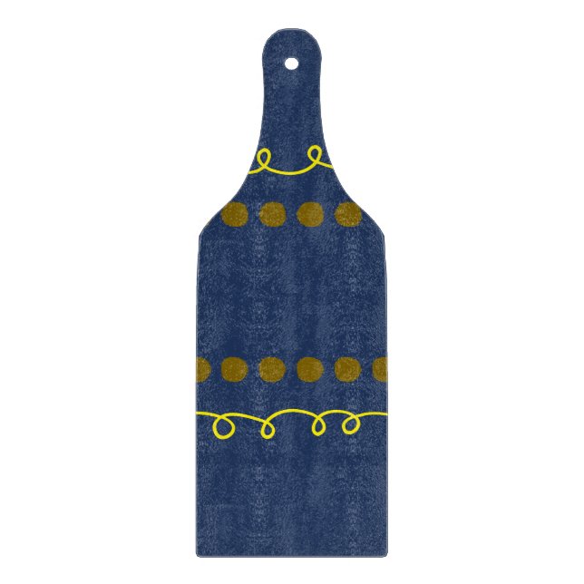 Tabla de cortar de vidrio decorativa DeepNavy    (Anverso)