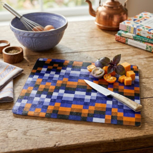 Tabla de cortar de vidrio decorativa Pixel Art Pop