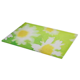 Tabla de cortar de vidrio Flor Daisy