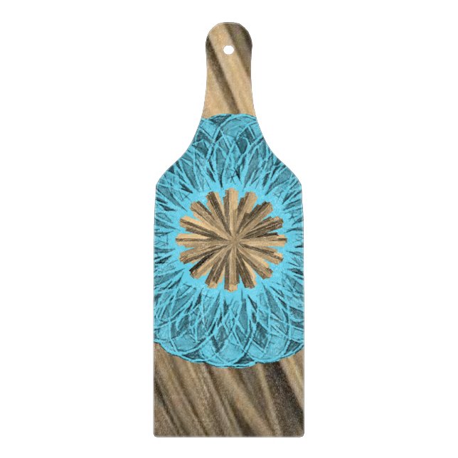Tabla de cortar de vidrio floral (Anverso)