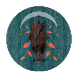 Tabla de cortar de vidrio Flying Fox Teal