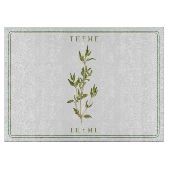 Tabla de cortar de vidrio FRESH THYME 15x11 (Anverso)