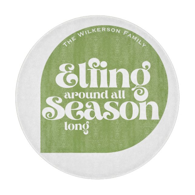 Tabla de cortar de vidrio Merry Everything Happy A (Anverso)