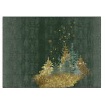 Tabla de cortar de vidrio Mystical Forest Harvest