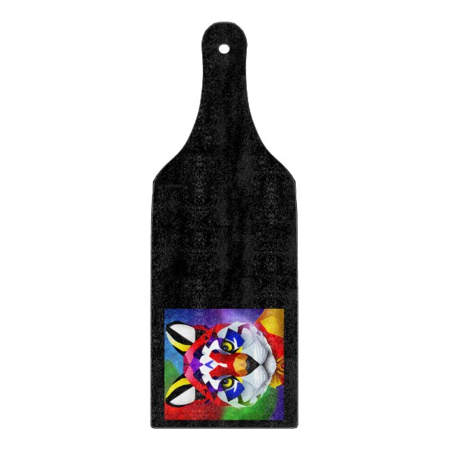 Tabla de cortar de vidrio negro Alexander's Cat (Anverso)