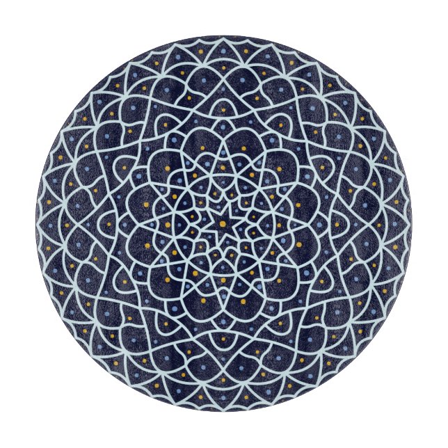 Tabla de cortar de vidrio Noche Celestial (Anverso)