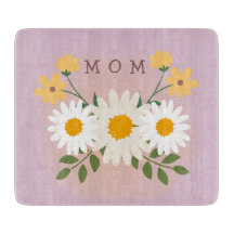 Tabla de cortar de vidrio para el día de la madre 