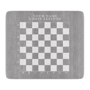 Tabla de cortar de vidrio para juegos de ajedrez d