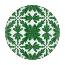 Tabla de cortar de vidrio Pine Mandala