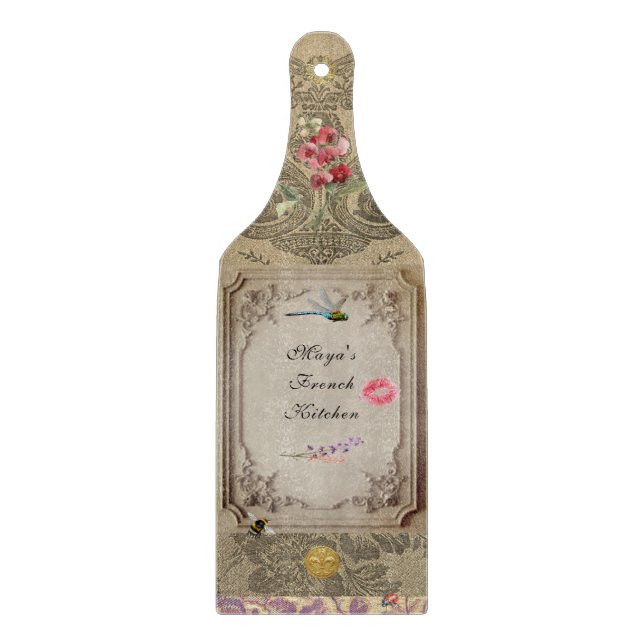 Tabla de cortar de vidrio Rococó (Anverso)