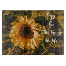 Tabla de cortar de vidrio Sunflower Enjoy Little T