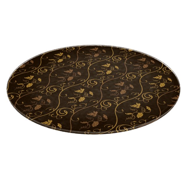 Tabla De Cortar Décor de las uvas (Borde)