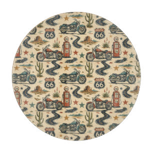 Tabla De Cortar Decoración de cocina americana de motocicletas Rut