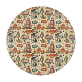 Tabla De Cortar Decoración de cocina americana motel retro Ruta 66