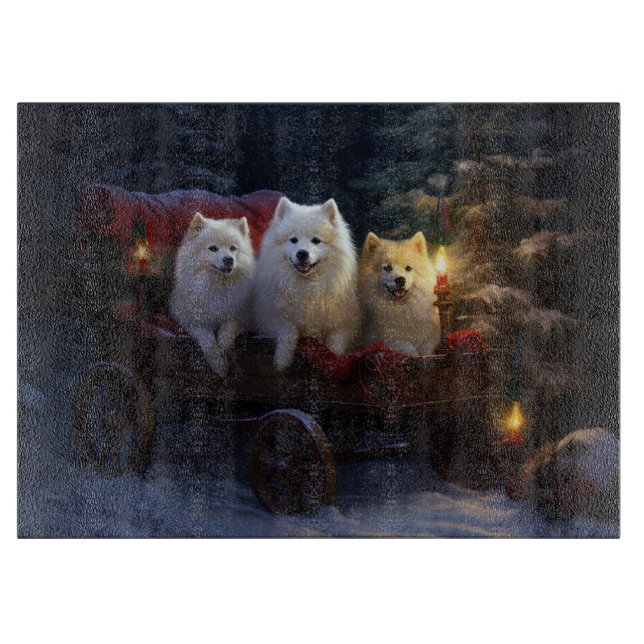 Tabla De Cortar Decoración de Navidades esquimales americanos Snow (Anverso)