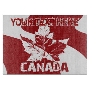 Tabla De Cortar Decoración Personalizada de Canadá Retro Canadá