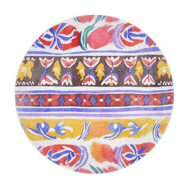 Tabla De Cortar decoración tradicional rumana (Anverso)