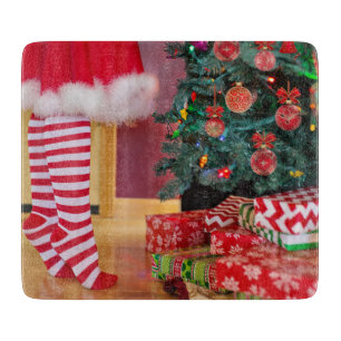 Tabla De Cortar Decorando el árbol de Navidad