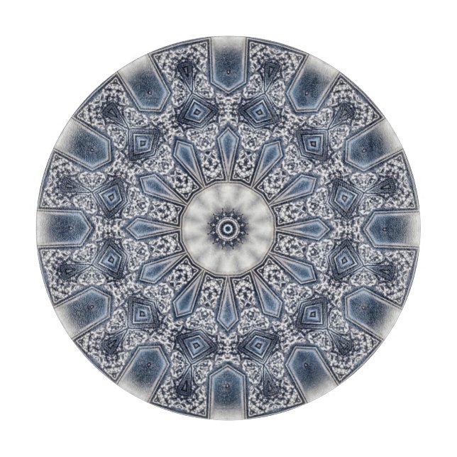 Tabla de cortar decorativa azul (Anverso)