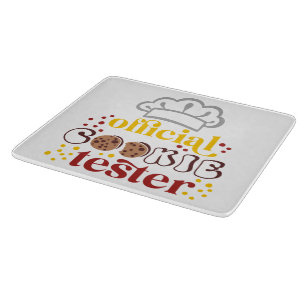 Tabla de cortar decorativa de vidrio (12")