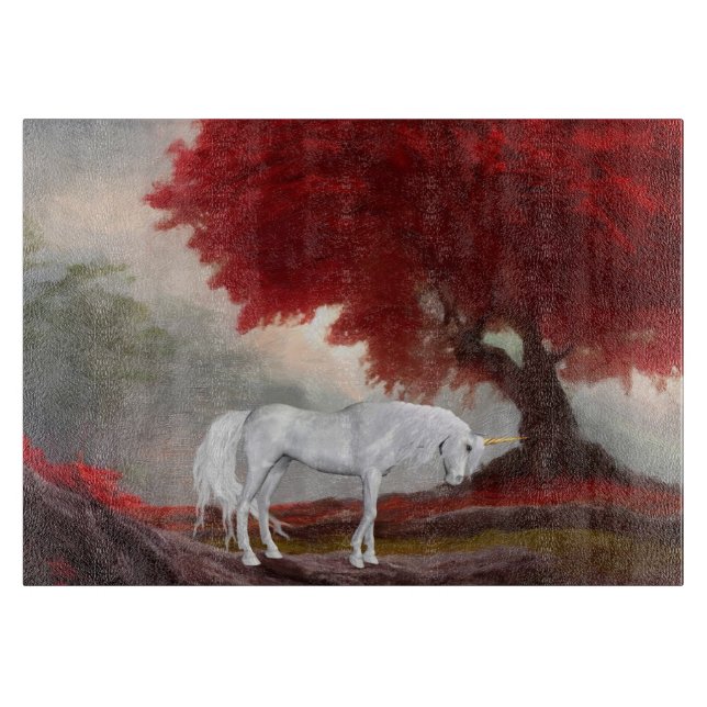 Tabla de cortar decorativa de vidrio (15" x 11") (Anverso)