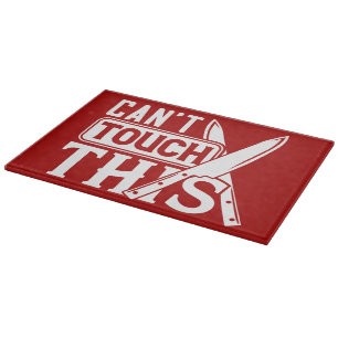 Tabla de cortar decorativa de vidrio (15" x 11")