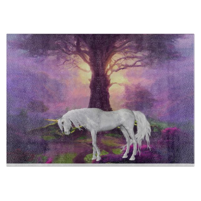 Tabla de cortar decorativa de vidrio (15" x 11") (Anverso)