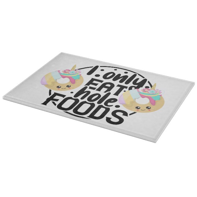 Tabla de cortar decorativa de vidrio (15" x 11") (Borde)