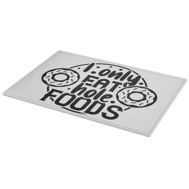 Tabla de cortar decorativa de vidrio (15" x 11") (Borde)