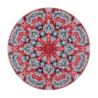 Tabla de cortar decorativa roja