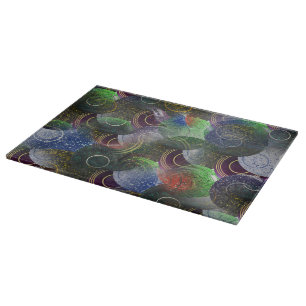 Tabla De Cortar Decoupage de los bolos de césped coloridos