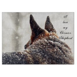 Tabla de cortar del pastor alemán