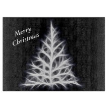 Tabla de cortar del tema del navidad