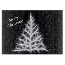 Tabla de cortar del tema del navidad