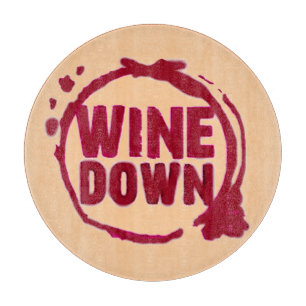 Tabla De Cortar Del "vino impresión del logotipo de la mancha de