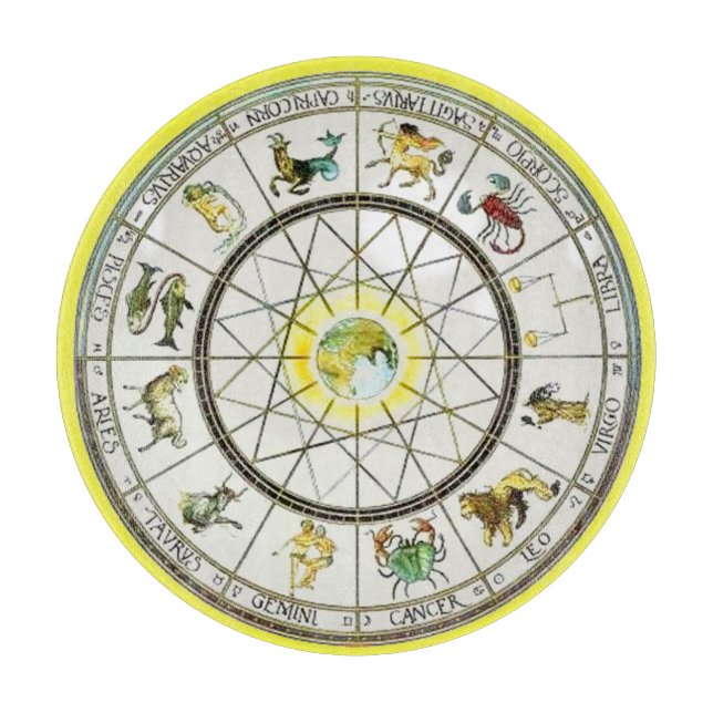 Tabla de cortar del zodiaco (Anverso)