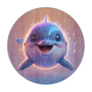 Tabla De Cortar Delfín de dibujos animados adorable