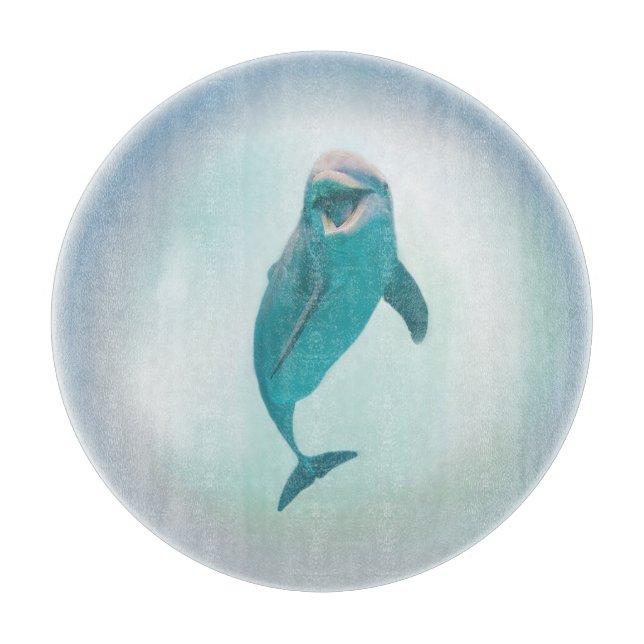 Tabla De Cortar Delfín feliz (Anverso)