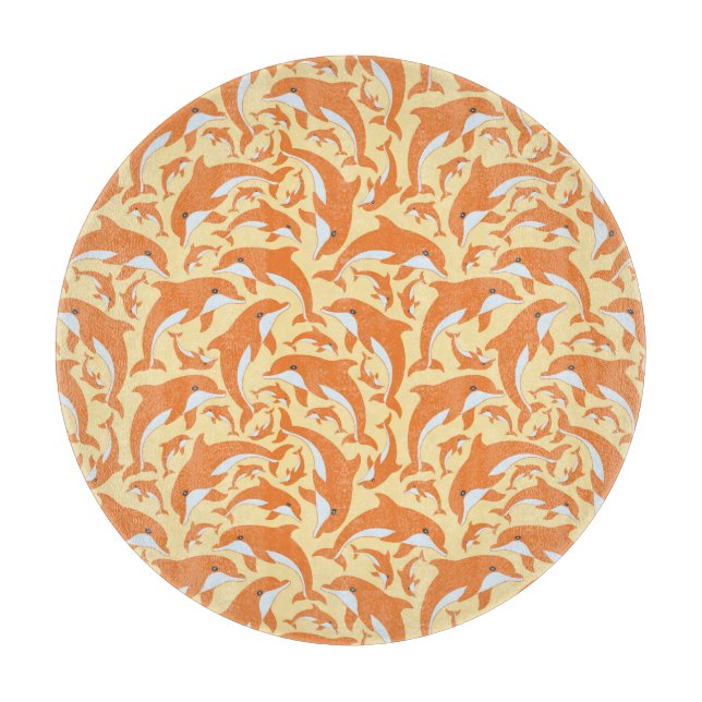 Tabla De Cortar Delfines Cute (Anverso)