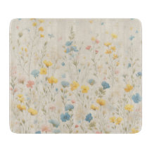 Delicado arte de la pradera de flores silvestres