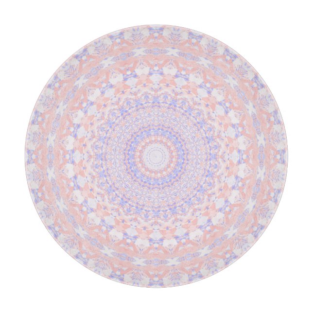 Tabla De Cortar Delicado Bonito Intrincado Pastel Resumen Mandala (Anverso)