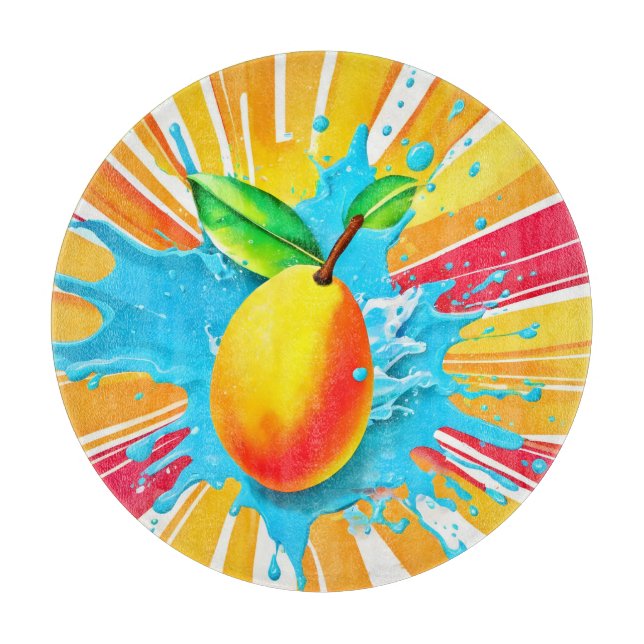 Tabla De Cortar Delicia de Mango Splash (Anverso)
