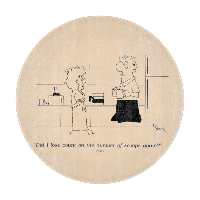 Tabla De Cortar Demasiado café (Anverso)