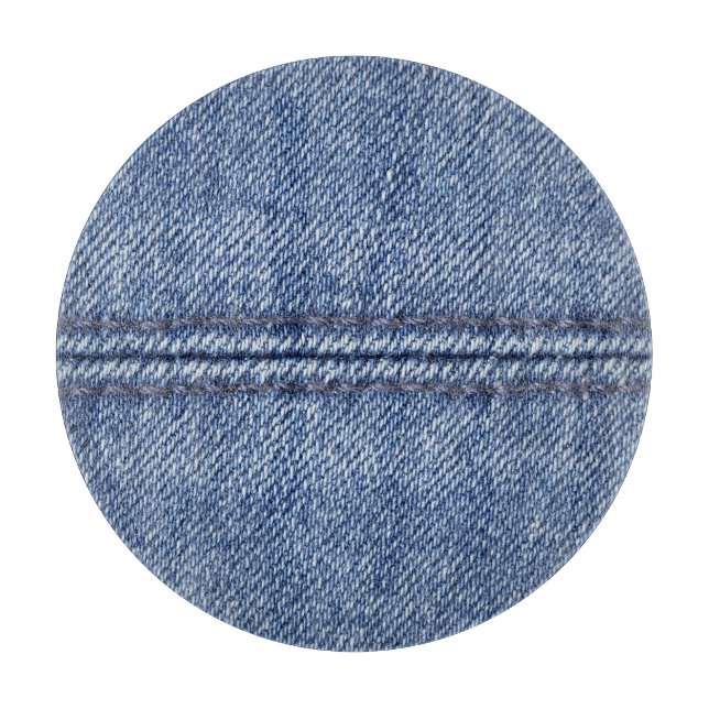 Tabla De Cortar Denim Azul Macro, Textura De Cierre. (Anverso)