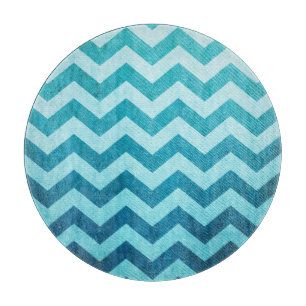 Tabla De Cortar Denim Chevron por Shirley Taylor