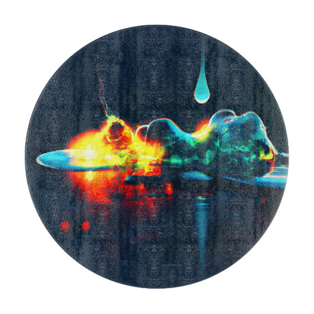 Tabla De Cortar Derivación líquida brillante (Anverso)