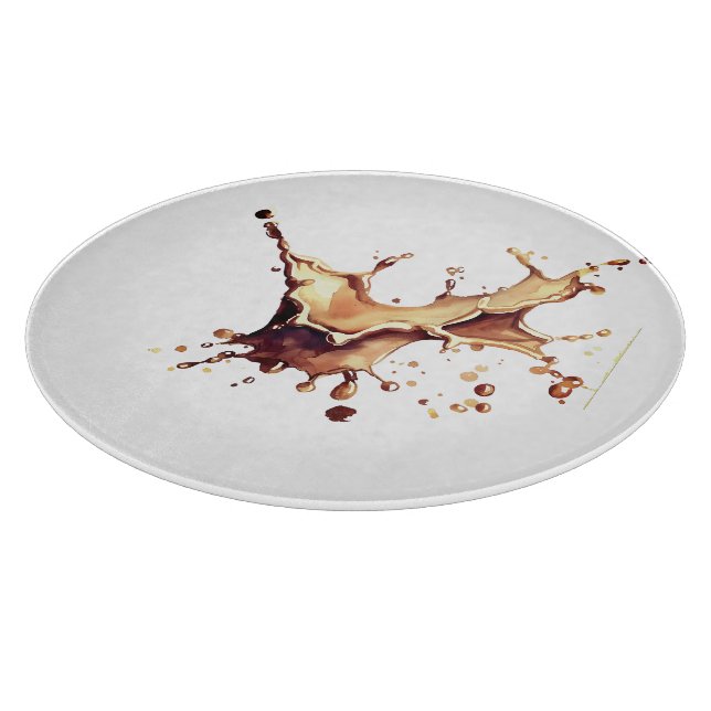Tabla De Cortar Derrame de Café (Borde)